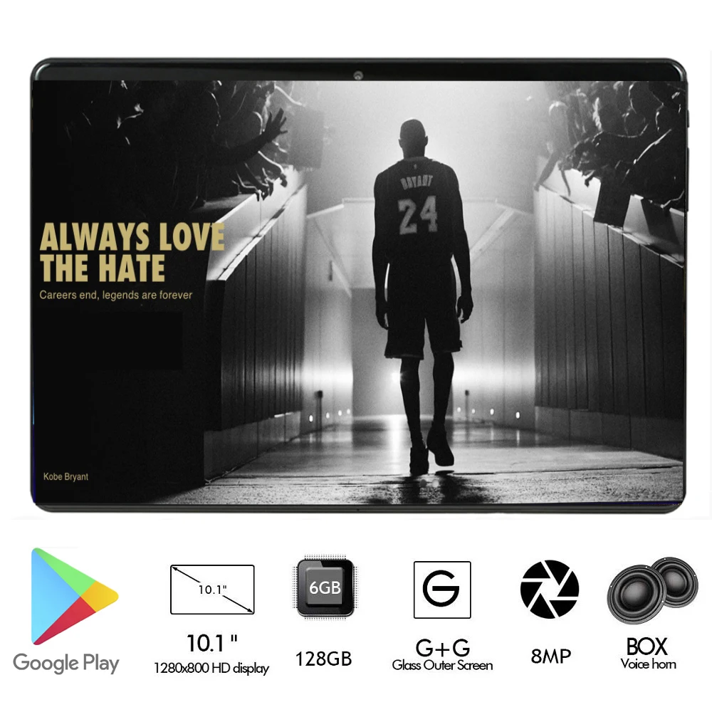 Preise 2020 neue 2.5D Gehärtetem Glas 6000mAh Power 10 inch Octa Core 4G FDD LTE Tabletten 6GB RAM 128GB ROM Android 9.0 Tablet 10,1 + Geschenke