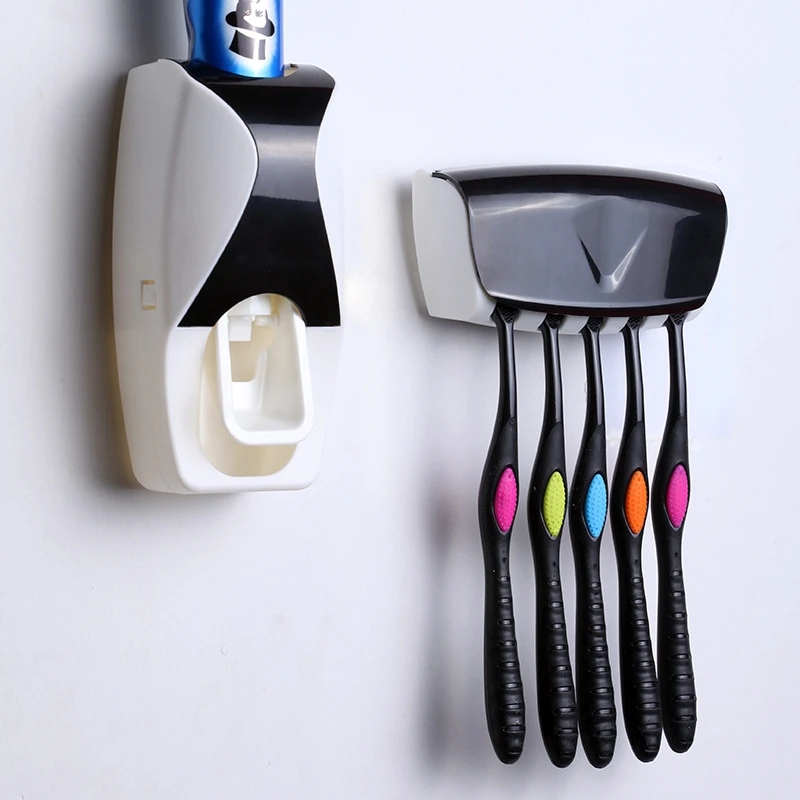 Настенный держатель 5 шт. зубная щетка стойка для ванной Oral+ Fashion Home для ванной комнаты, автоматическая Зубная паста семейный набор диспенсер крепление