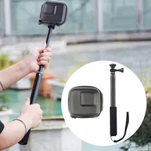 1 комплект универсальная мини сумка для хранения из искусственной кожи и металлический удлинитель для GOPRO для DJI OSMO карманная Спортивная камера аксессуары