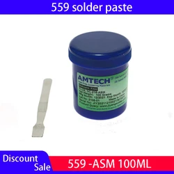 Flux de soudure Original AMTECH NC 218 ASM 100g BGA, pâte sans plomb, matériaux de soudage, Flux de soudure pour outil de remballage SMT 
