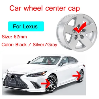 

4pcs 62mm 60mm car Wheel Center Hub Caps rim covers 3D emblem Badge for Lexus ES300 IS300 GS430 RX330 GS300 car Accessories