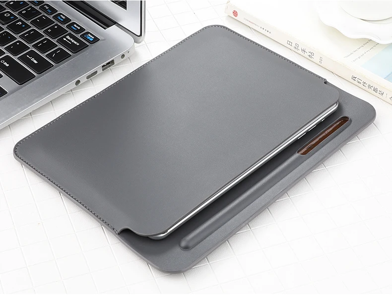 Чехол с карманом для Ipad Mini 1 5 сумка с пеналом чехол для нового IPad Mini 1 i 7,9 дюймов выпуск - Цвет: Серый