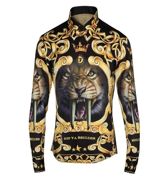 

New Royal Wind 3d Digital Printing Brand Shirt Free Hot Men's Shirt Summer Shirt Male