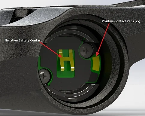 Garmin-vector Battery Board Contatos Pads Reparação Substituição 1pc - Imagem 2