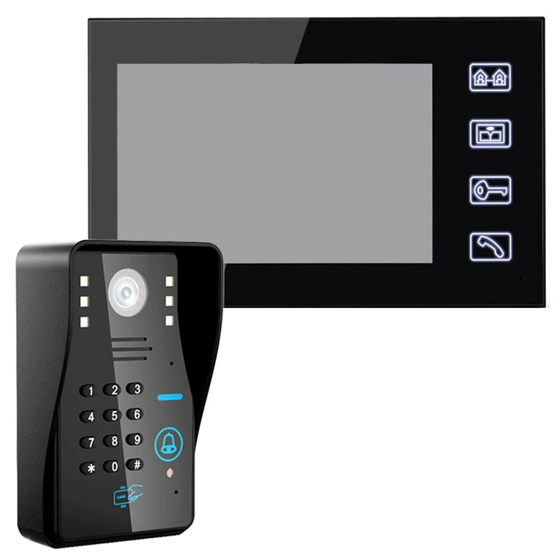 Mountainone 7 дюймов пароль видео дверь Водонепроницаемый электронный замок Беспроводной дистанционного Управление разблокировать телефон