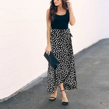 Женская юбка, летняя, для путешествий, для шоппинга, пляж, высокая талия, на каждый день, шнурок, полиэстер, мягкий, Леопардовый принт, тонкая, сексуальная