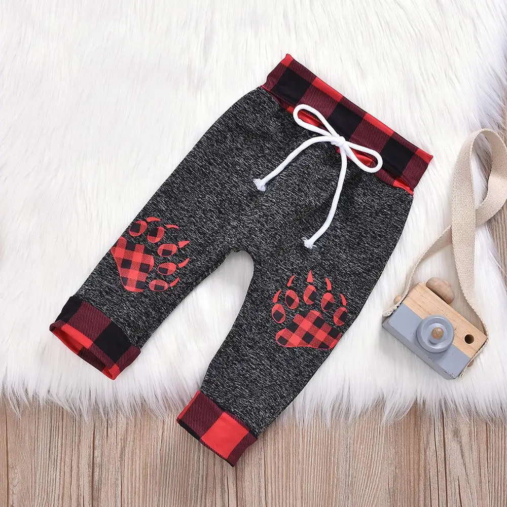 Baby Boys and Girls Outfits Cotton Pullover Hoodies+ Pants 2PC Bear clothes set for Kids 6M-2T