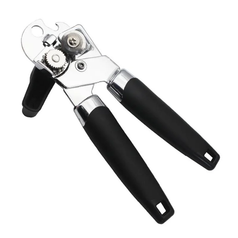 3-In-1 Stainless Steel Manual Can Openers Cordless Tin Opener with Lids off Jar Opener Accessories Tool