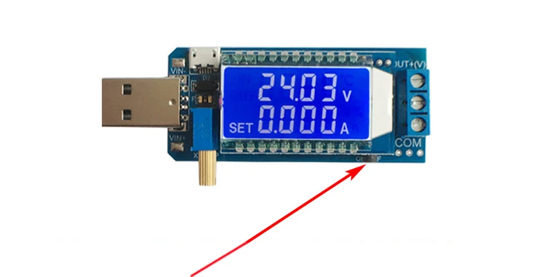 Повышающий понижающий преобразователь USB понижающий модуль питания цифровой ЖК-дисплей настольная плата питания регулируемый выход 3 Вт 5 В до 3,3 В 9 в 12 В 24 В