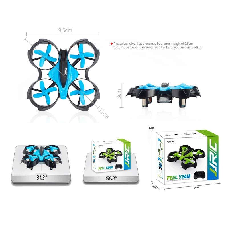 Новейший мини Дрон JJRC H83 Радиоуправляемый квадрокоптер 2 4G 6 Axis 360 ° Flips