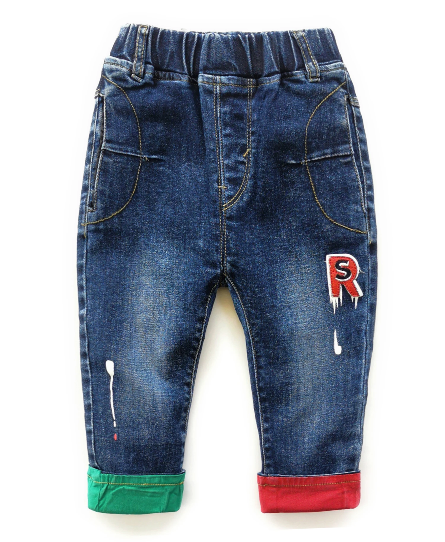 chumhey primavera outono do bebê meninas meninos crianças calças de brim enfant elástico denim calças da criança roupas