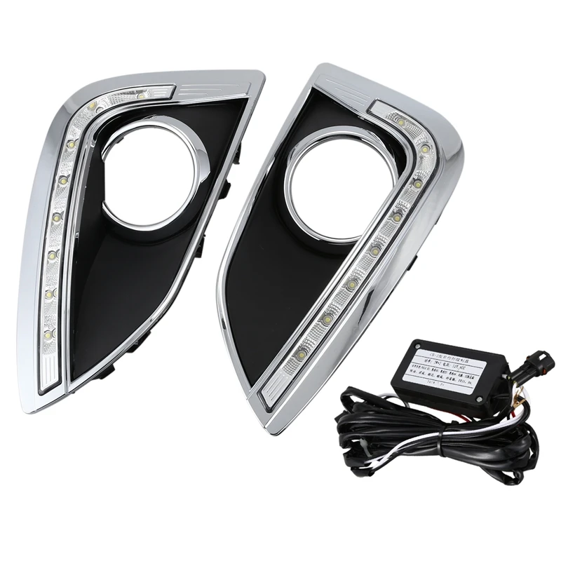  LED DRL Daytime Running Light Fog Lamp 12V Car Running Lights for Hyundai IX35 Ix 35 2010-2013 - 4000149707301