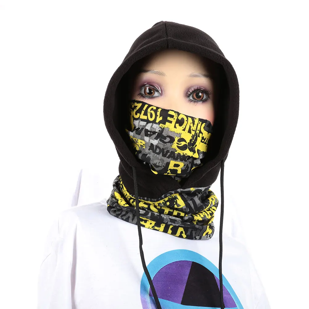 Yellow Велосипедный велосипед катание на лыжах зимний ветрозащитный шейный теплый капюшон-Балаклава маска Крышка - Цвет: Yellow