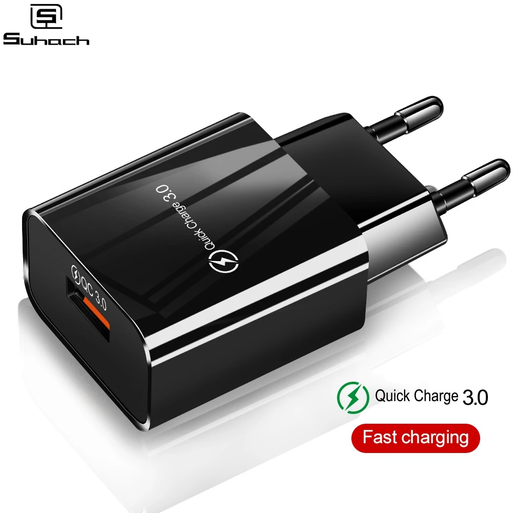 

18W Universal quick charge 3.0 USB Charger for iPhone LG Xiaomi Huawei Samsung Fast Charger Protable Mobile Phone Charger Wall