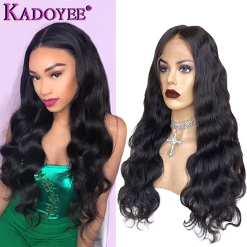 

Body Wave Human Hair Wigs 13X6 Brazilian Hair Lace Front Wigs Pre Plucked With Baby Hair Remy Hair Middle Part Wig For Women