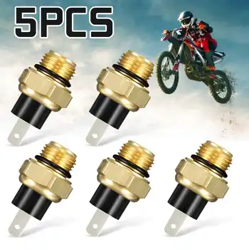 

5 PCS Motorcycle Coolant Radiator Fan Thermostat Detect Switch Water Temperature Sensor for Honda 7760-MT2-003 3042678