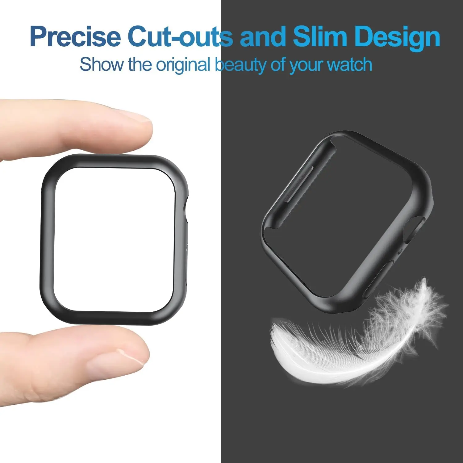 Cover for Apple Watch  45mm 41mm  44mm  40mm 42mm 38mm Shock-Proof Resist Bumper Protective Case for iWatch SE 7 6 5 4 3 2 1