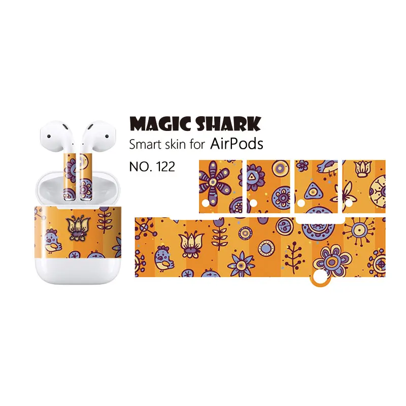 Защитная пленка Magic Shark для Apple Airpod защитная беспроводных наушников Air Pods|Наклейки