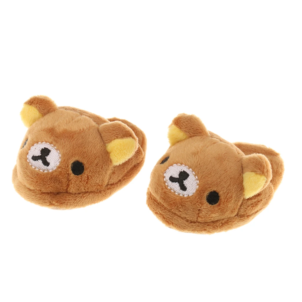 Brown Cute Bear Design Slippers for 1/3 BJD SD  DELF DOT Dolls