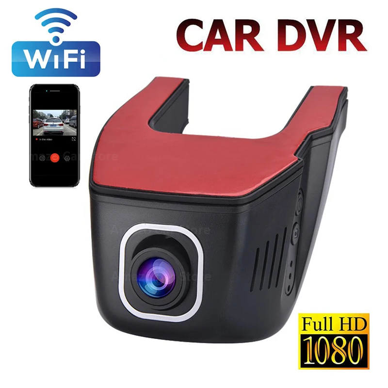 

V24 Car DVR Dash Camera Driving Recorder WiFi APP Full HD 1080P Night Vision Loop Recording G Sensor Motion Detection Registrar