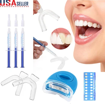 

3/6/10Pcs 44%CP Teeth Whitening Kit Bleaching Whiter Teeth White Gel with LED Light Tooth Professional