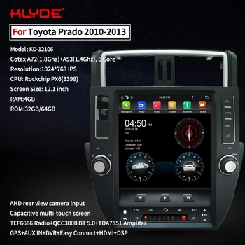 

Klyde Tesla Style Screen head unit For Toyota Prado 2010-2013 Car Radio GPS Navigation Android 9 Recorder Multimedia Player