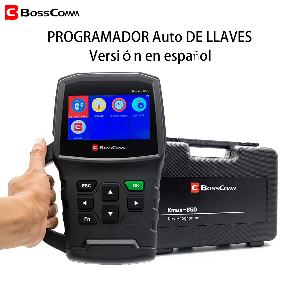 BOSSCOMM KMAX 850 автомобильный ключевой программатор с помощью OBD2 считывающий Pin код