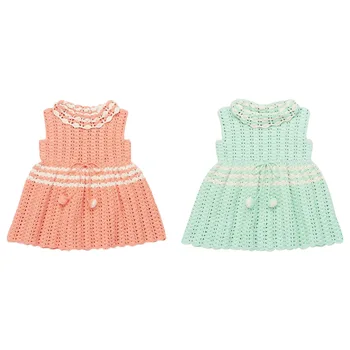 

Pre-sale BoBomoon-MP Spring Summer Cotton Girls Casual Dresses Thanksgiving Knitted Girl Kids Dresses for Girls Princess Dress