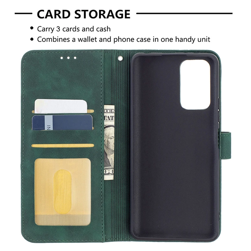 Wallet Leather Case For Xiaomi Redmi 10 9 8 NOTE 11 10S 9S 8T 7 Pro Max Plus K40 K30S 10X with Card Slot Invisible Bracket Cover