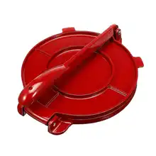 8 дюймов тортилья пресс производитель алюминиевый складной муки кукурузы жаропрочная посуда DIY пирог инструменты кухонные принадлежности гаджеты красный