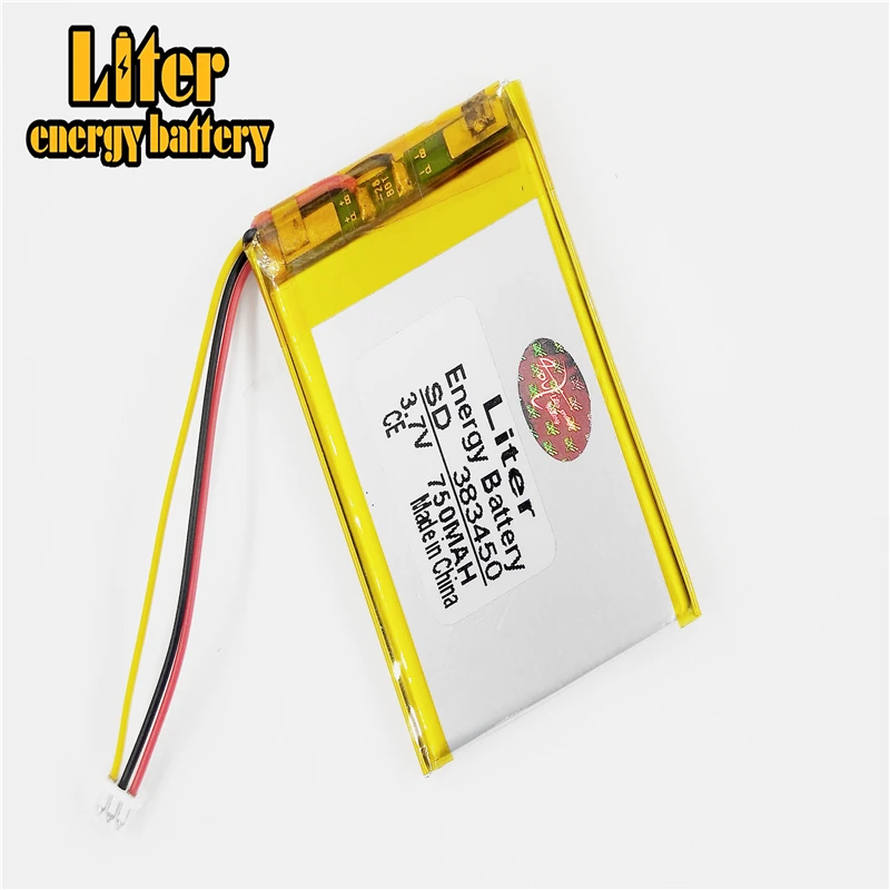 Size 383450 3.7V 750 mah Lithium polymer Battery With Protection Board For GPS Tablet PC Digital Products | Электроника