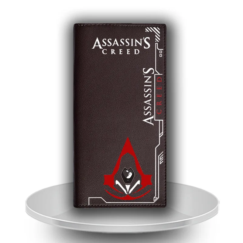 Assassins Creed, модный кошелек, карта, посылка, мужской кошелек, маленький винтажный кошелек, высокое качество, дизайнерский, короткий, длинный, секционный кошелек - Цвет: Section H