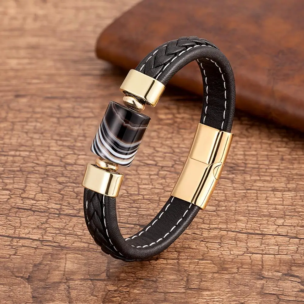Luxury Leather Bracelets Men Bracelet Men Luxury Fashion Luxury Men