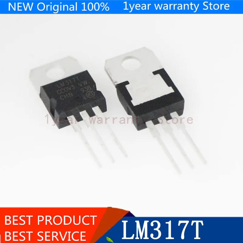 {Новый оригинальный} LM317T LM317 TO 220 1 2 V 37V 1.5A 10 шт./лот|Пульты ДУ| |