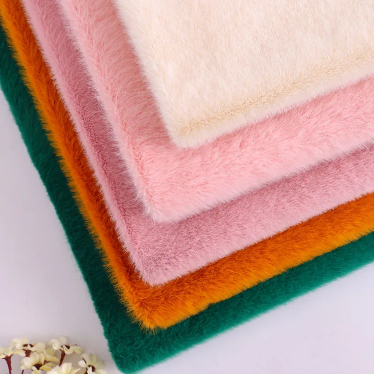 Faux fur snow velvet fabric Thicken European velvet High imitation rabbit plush cloth Autumn and winter fashion women's fabric