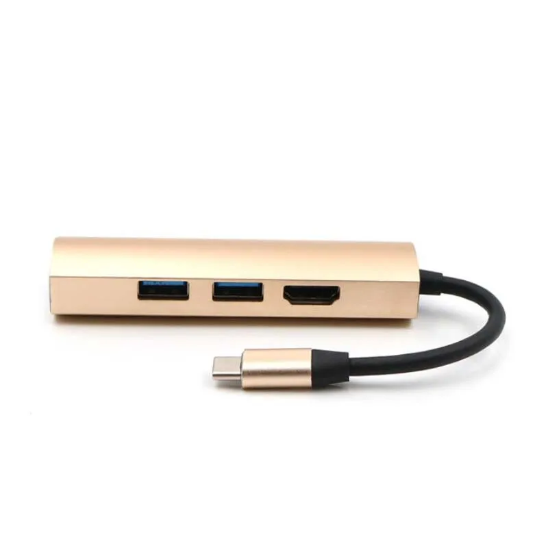 4 в 1 USB C концентратор USB-C до 4K HDMI адаптер для MacBook samsung Galaxy S9/S8 huawei mate 10/20 P10/20 Pro type C Мульти USB 3,0 концентратор