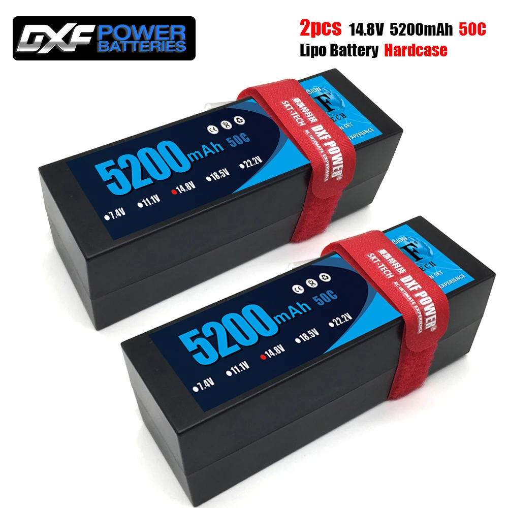 GTFDR Lipo 4S аккумулятор 14 8 в 5200 мАч 50C T Deans XT60 EC5 XT90 S Жесткий Чехол для 1/10 1/8 багги