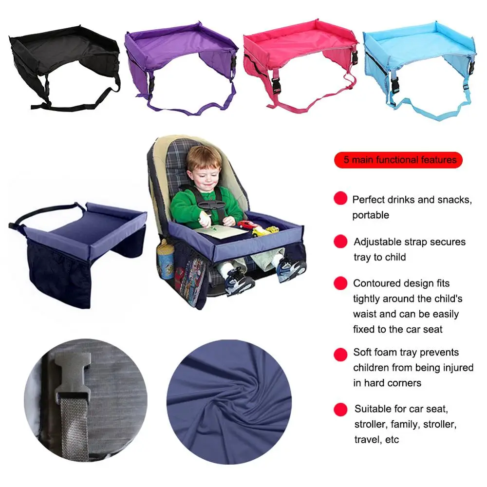 Baby Car Tray Plates Portable Waterproof Dining Drink Table Fixed Frame Seat Fence with Adjustable Strap | Автомобили и мотоциклы