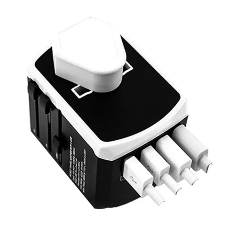 Всемирно известный адаптер для путешествий 4 USB 2.4A порт+ type-C универсальное настенное зарядное устройство LX9A