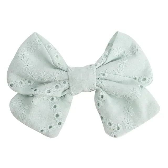 Elegant Chiffon Big Bow Spring Hair Clip Fashion Print Floral Hair Barrette For Women Girls Sweet Hairclip Hair Grip Accessories type 34