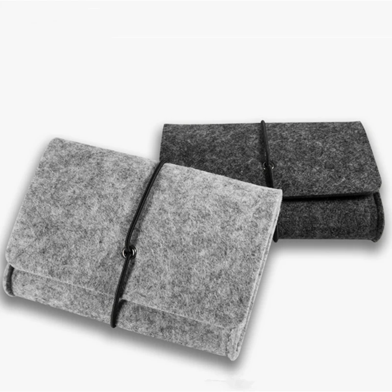 Войлочные цифровые сумки для хранения USB органайзер кабеля данных наушники