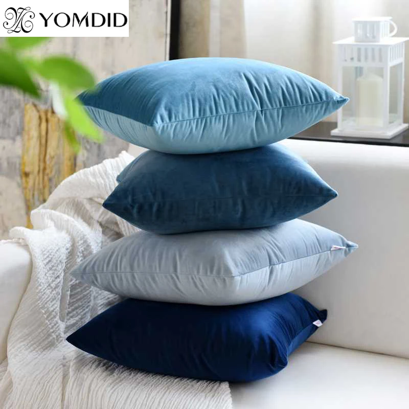 

YOMDID Pillowcase velvet cushion cover for living room sofa cushion decor cover solid color pillowcase pillow cover 35*50/40*40