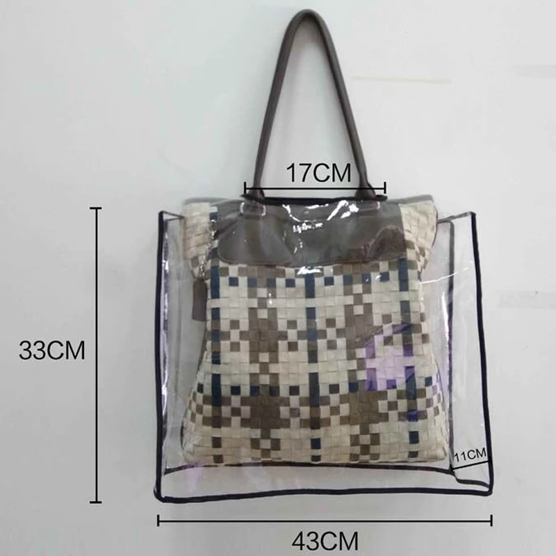 Yuding сумки дождевик прозрачный дождливый протектор для кошелек прозрачные