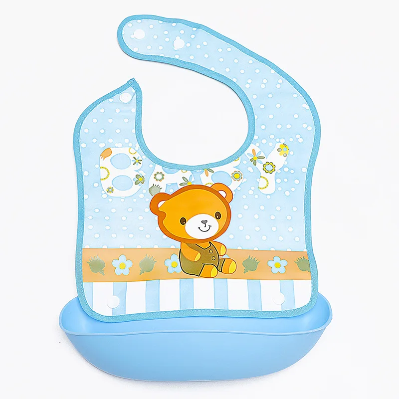 Фартуки для новорожденных с мультяшным рисунком детские нагрудники