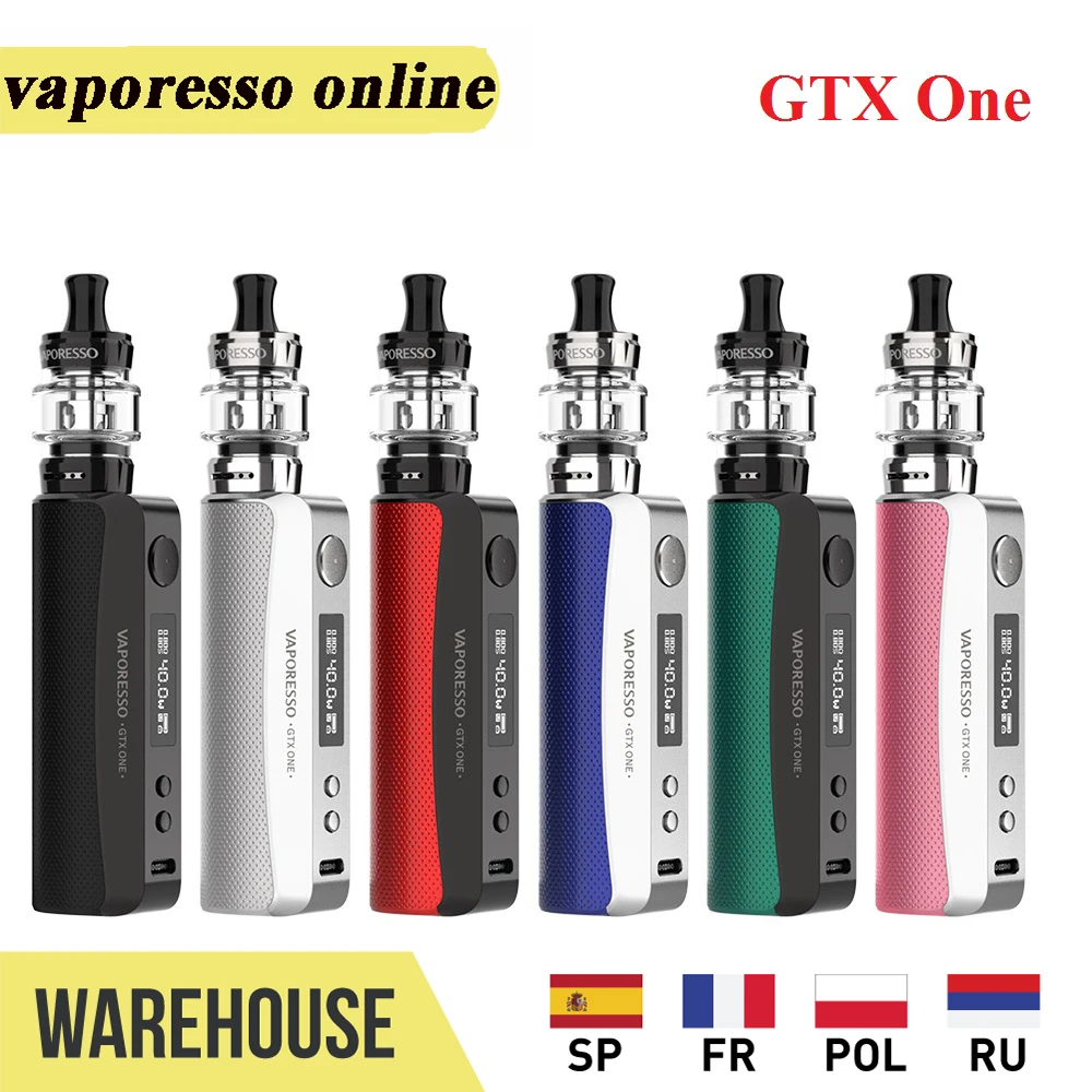 Original Vaporesso GTX One 40W VW Kit wi/ 3ml 18 Tank 2000mAh Battery &amp 0.69'' OLED Screen Vape kit VS TARGET PM80 / Drag X |