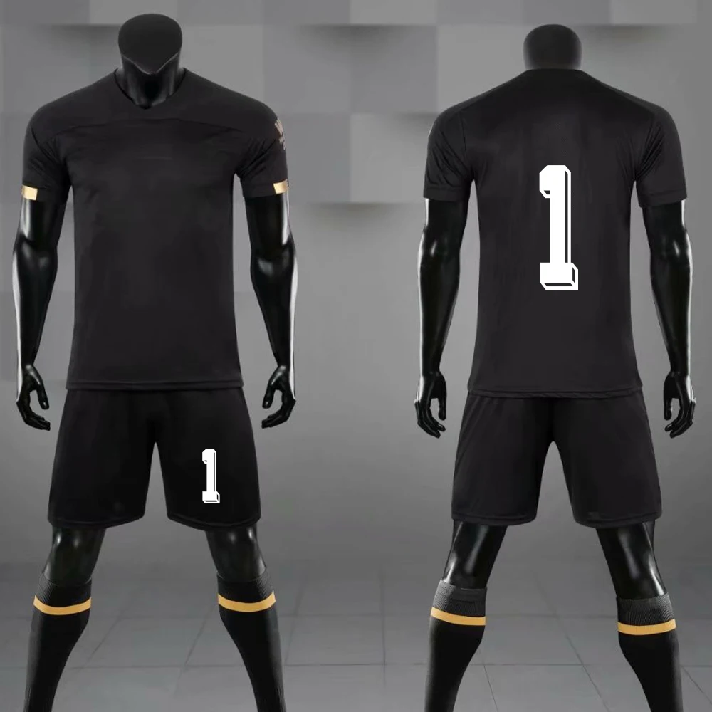 Koop Mannen Jeugd Voetbal Jersey Uniformen Survetement Ademend Kids Blank Voetbal Sets Sport Trainingspak Aanpassen Print Sportkleding