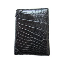 

High-quality Crocodile Leather Genuine Fashion Bag Men's Design Short Crocodile Belly Mens Wallet Made Of Leather Free Shipping