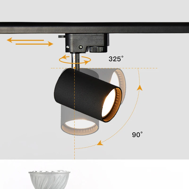 Saiyo Led Track light COB Whole Set Track Lights Aluminum Rails Track lighting Fixture For Clothing Shop Living Room Home