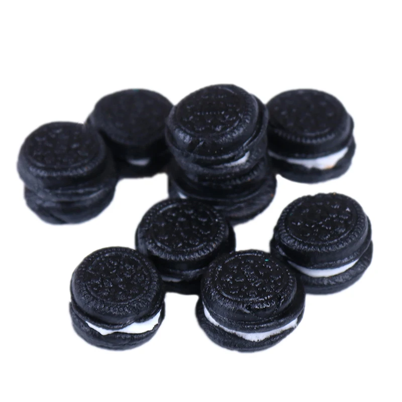 1 Pack Dollhouse Miniature Doll Houses Chocolate Cookies Bakery Biscuit Mini Pretend Toys Kitchen Decor For Children Kids