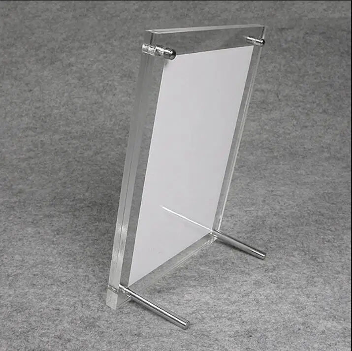 2Pcs/lot 9 sizes Wedding Photo Frame Clear Acrylic Frame Transparent Display Stand Home/Office Supplies